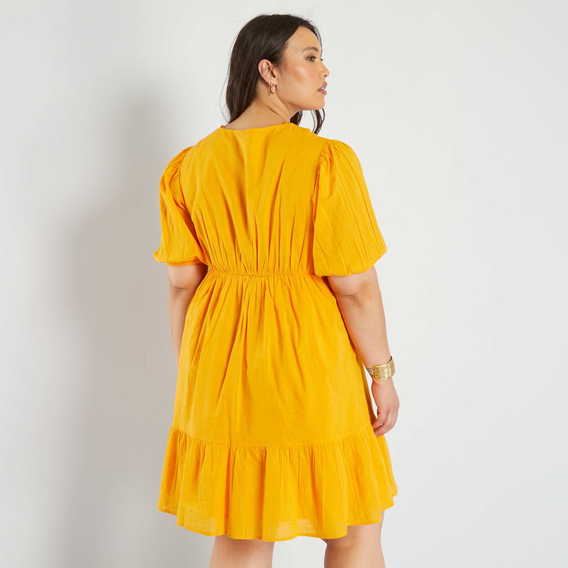 Dress with ruffled hem SAF YELLOW – Kiabi Malte