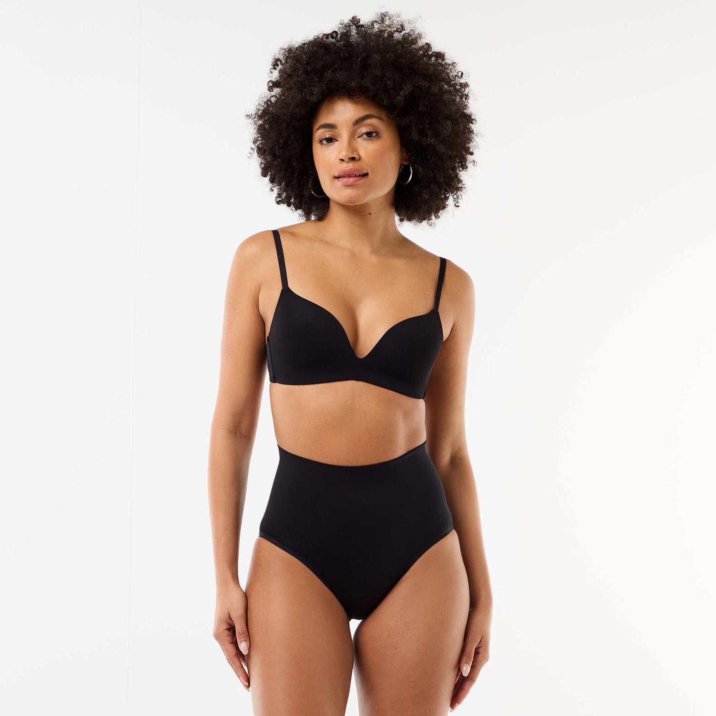 High-Waisted Shaping Briefs BLACK