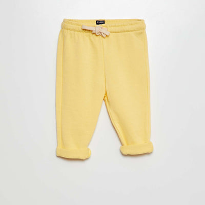 French terry joggers YELLOW