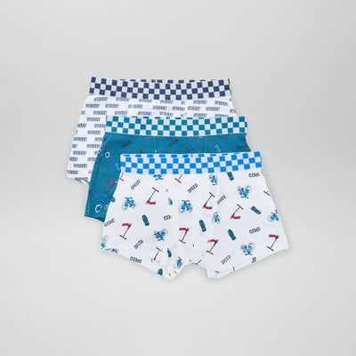 Pack of 3 pairs of stretch boxer shorts WHITE