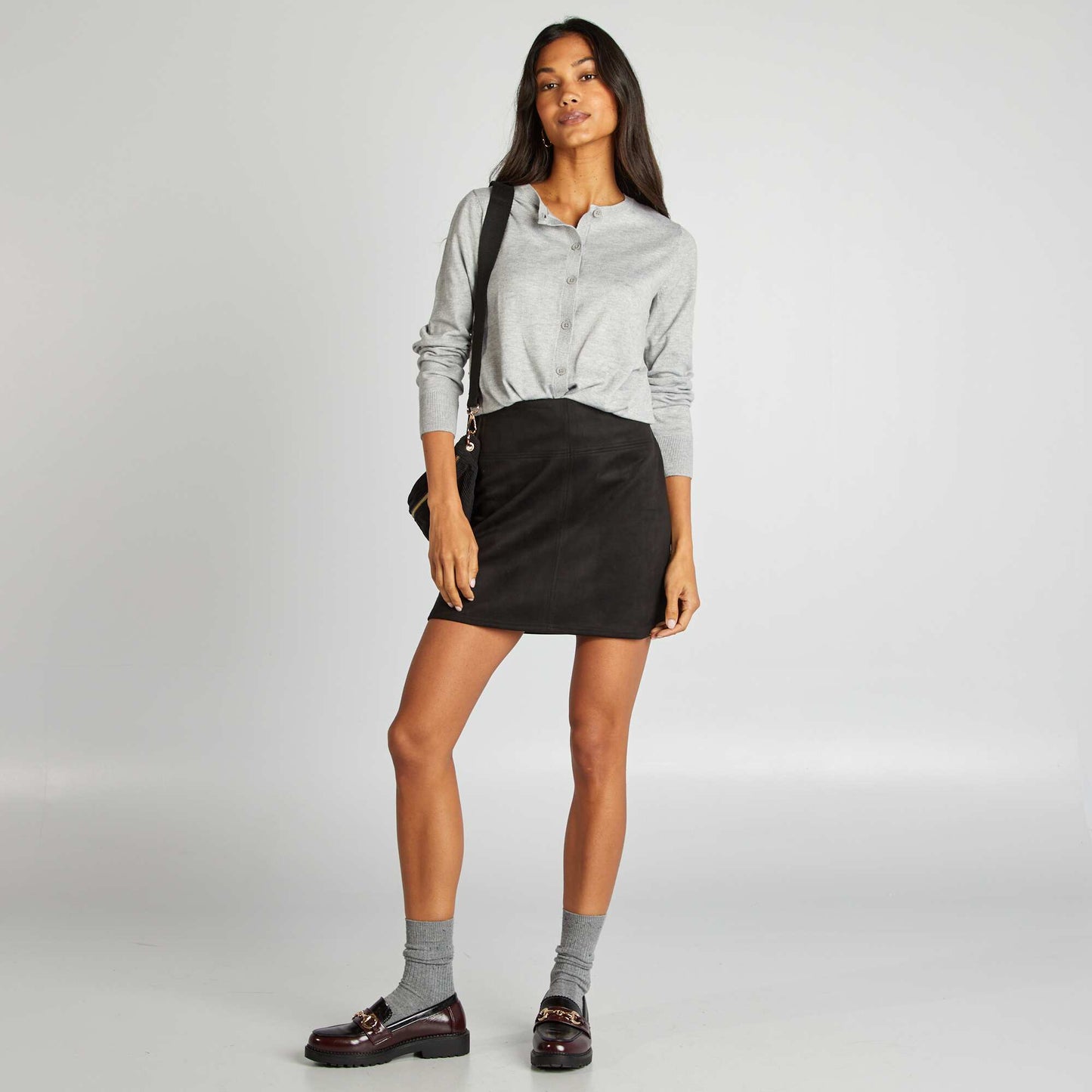 Long-sleeved cardigan GREY