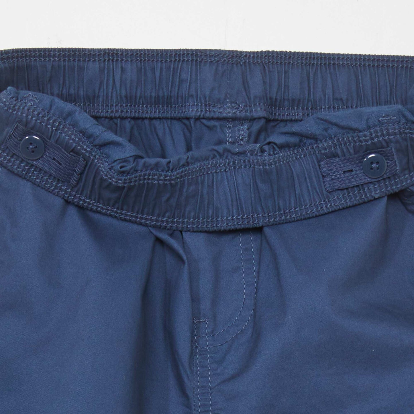 Regular-fit twill Bermuda shorts BLUE