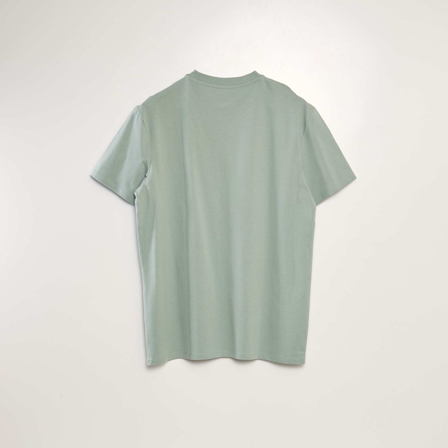 Round-neck cotton T-shirt GREEN