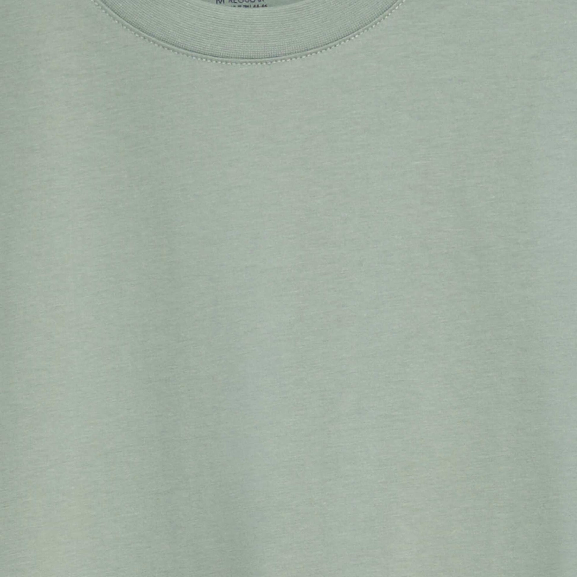 Round-neck cotton T-shirt GREEN