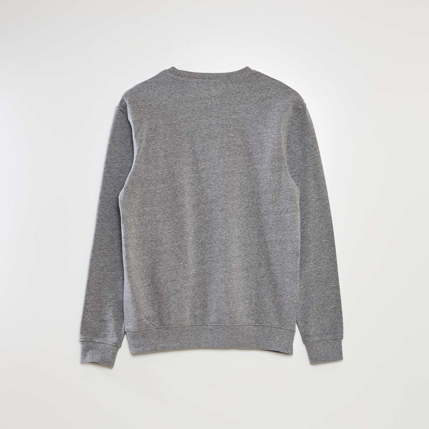 Plain lightweight sweatshirt fabric sweater M_GREY