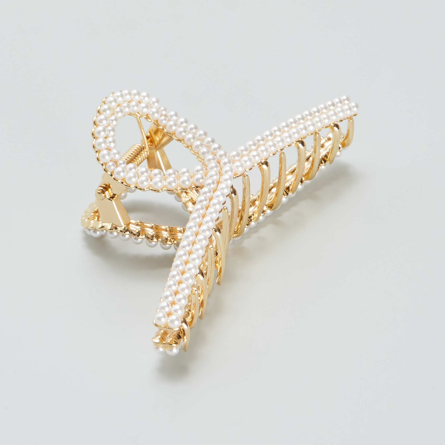 Beaded claw clip WHITE