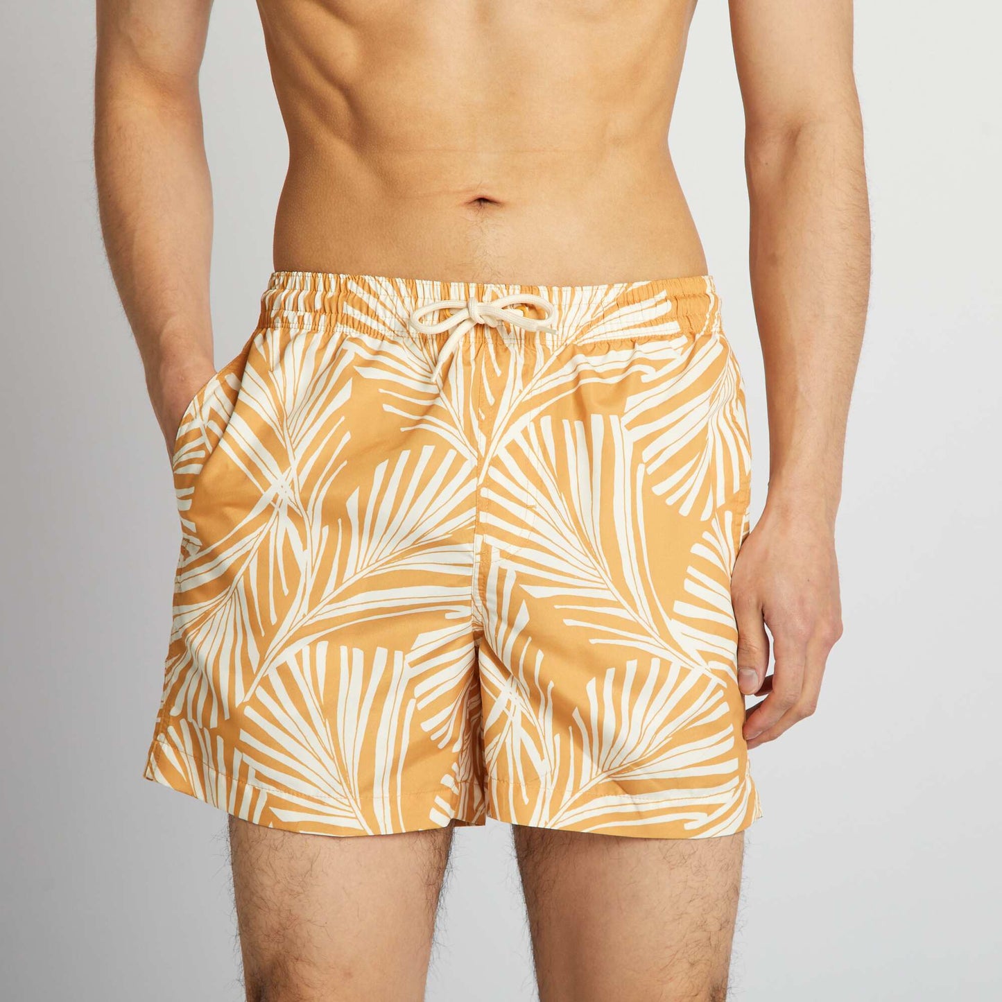 Patterned swim shorts YELLOW