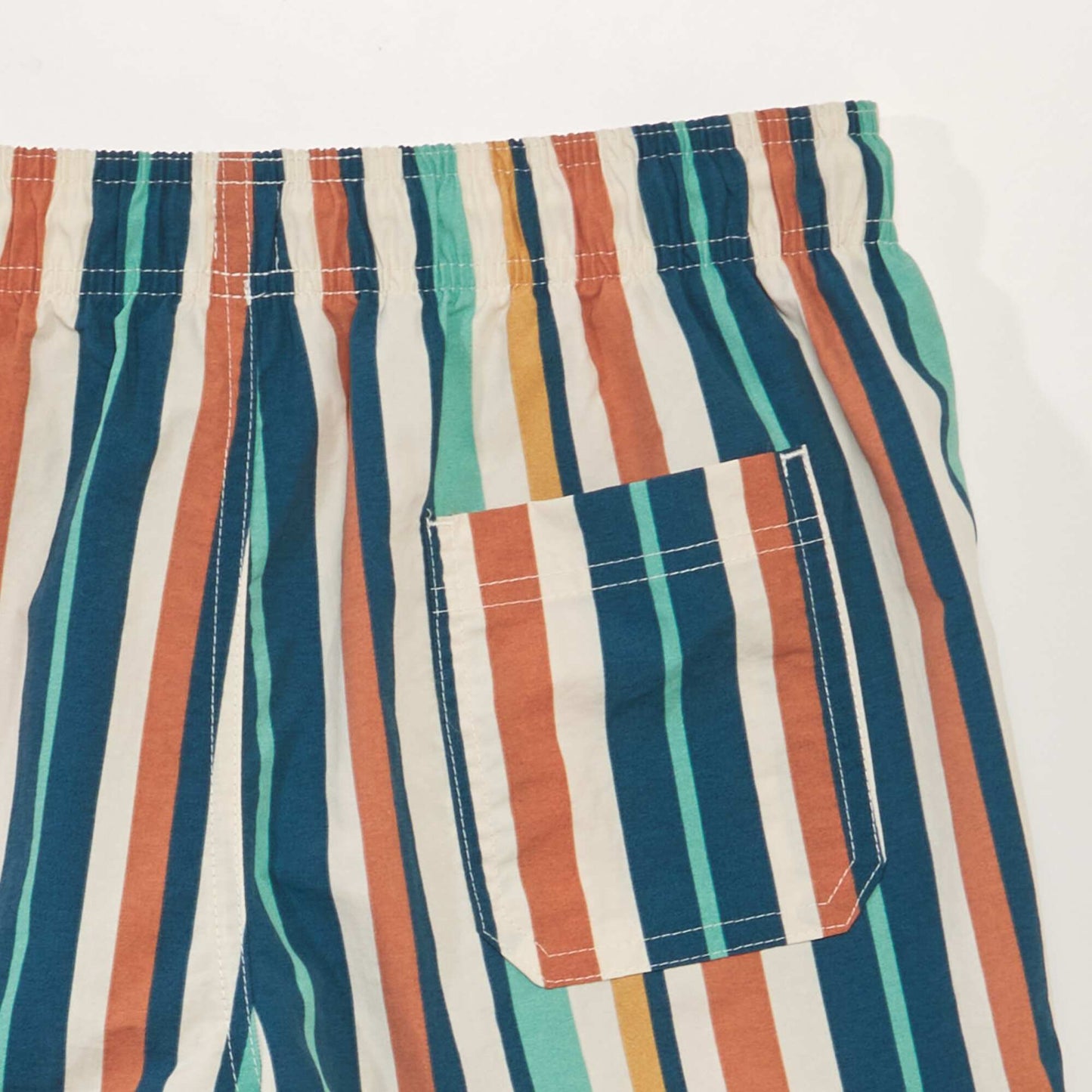 Striped swim shorts BEIGE