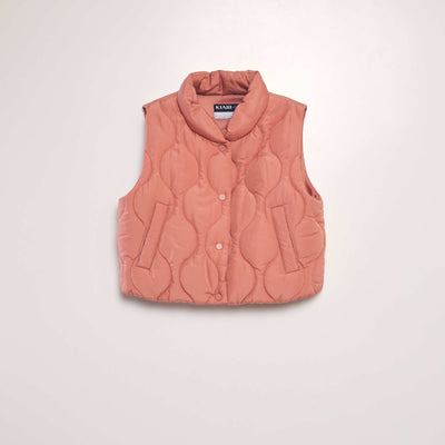 Quilted padded bodywarmer PINK