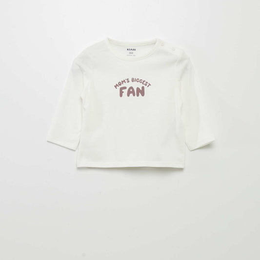 Slogan T-shirt WHITE