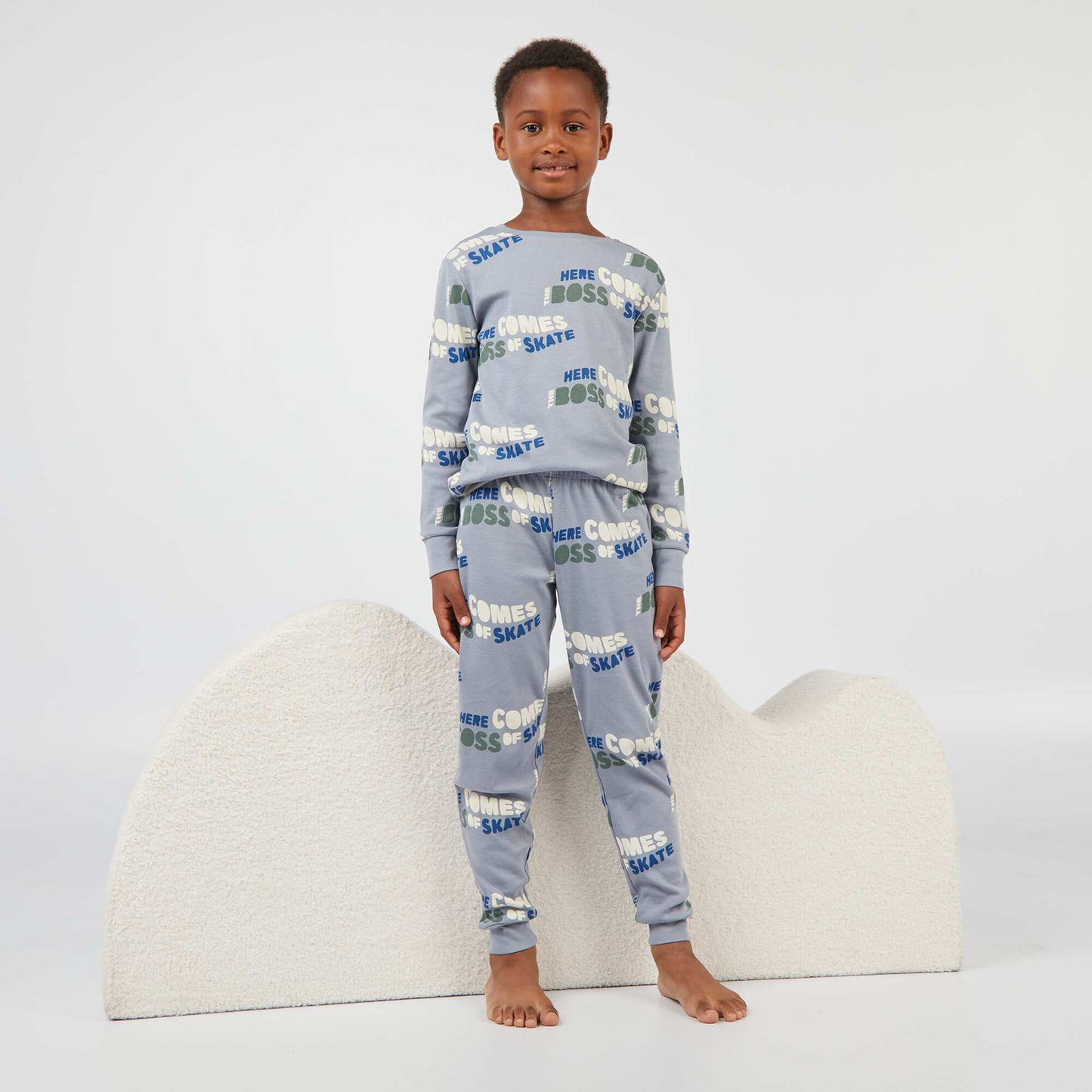 T-shirt + trousers pyjama set - 2-piece set GREY