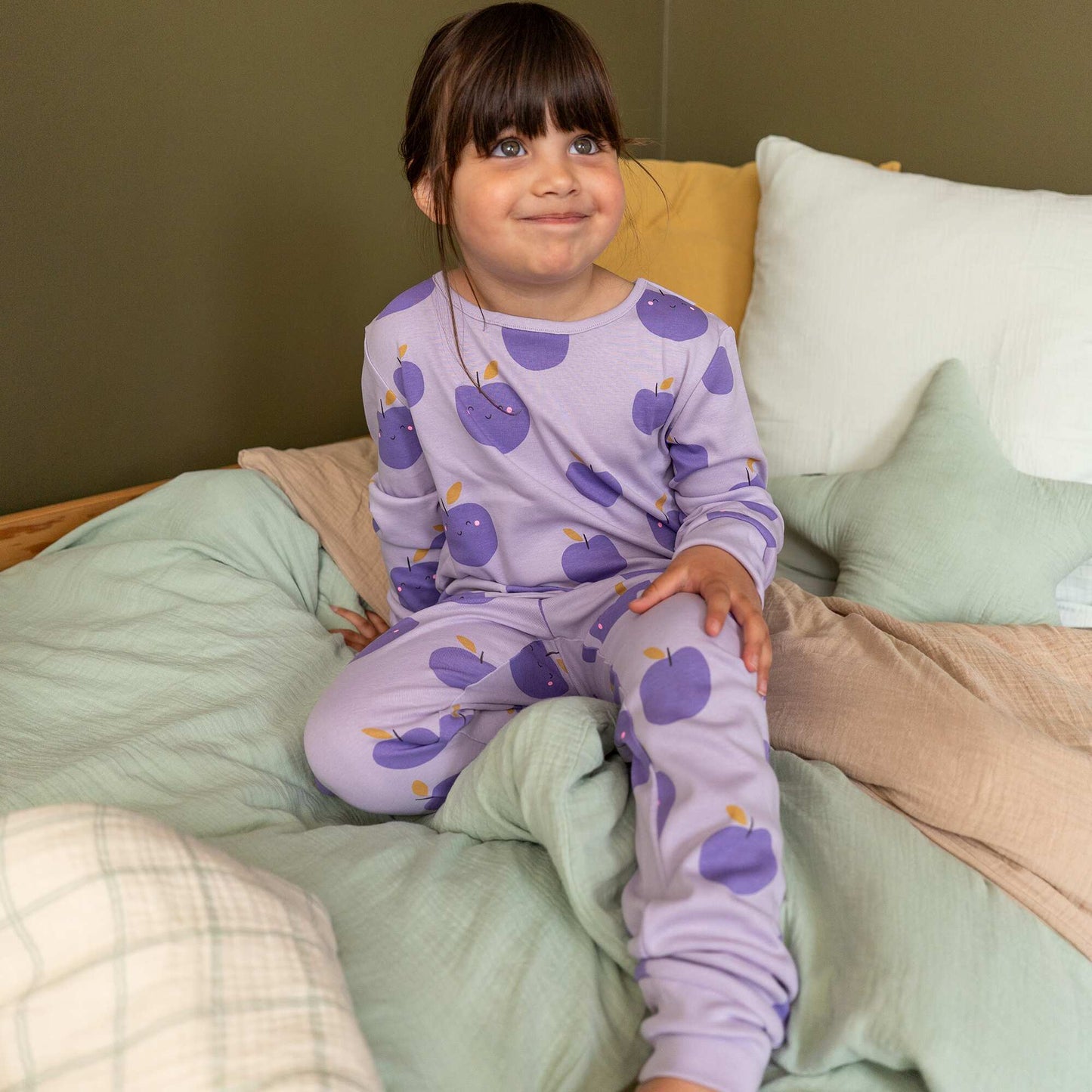 T-shirt + trousers long pyjama set - 2-piece set PURPLE