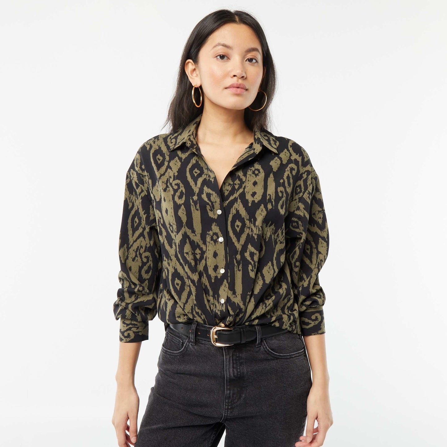 Flowing blouse BLACK