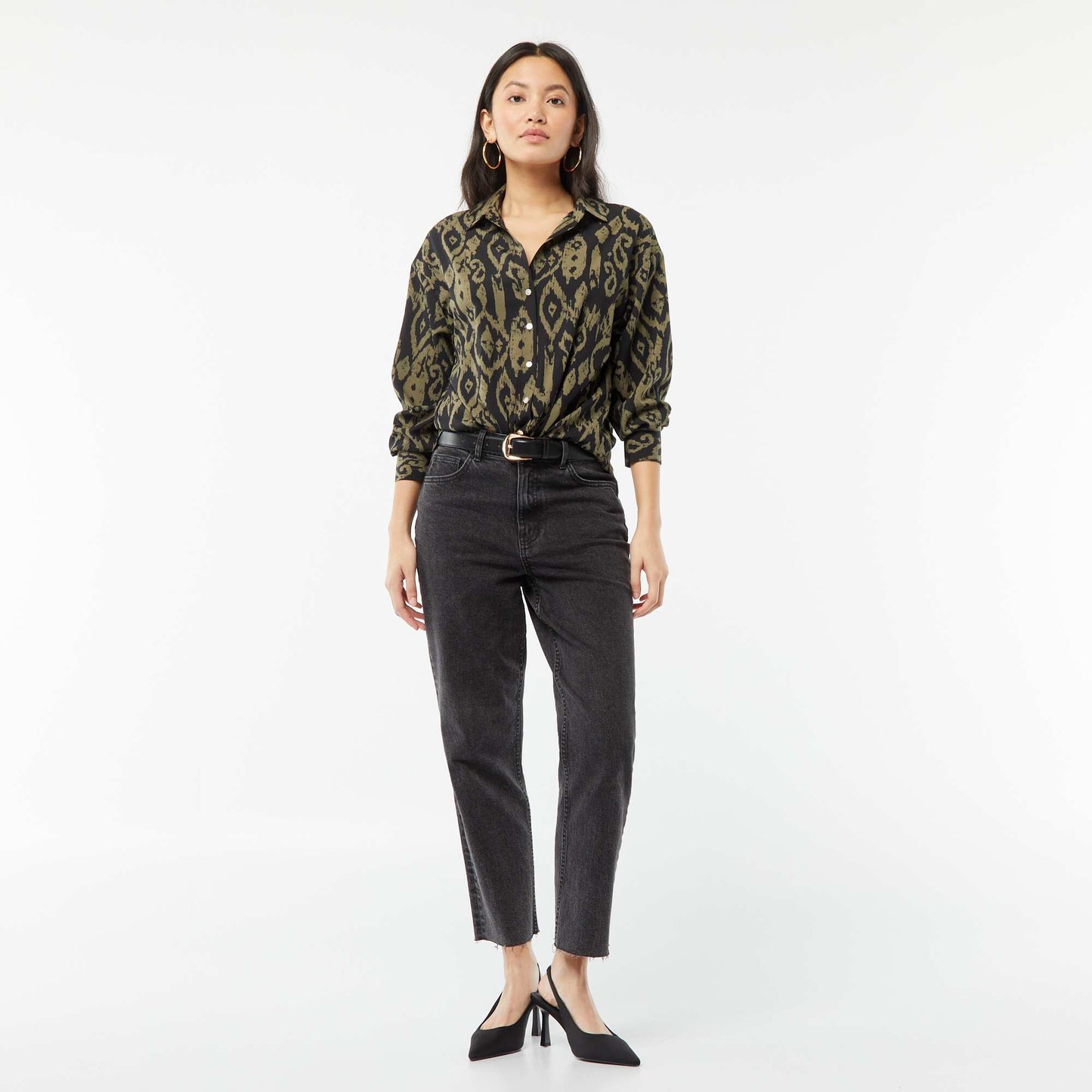 Flowing blouse BLACK