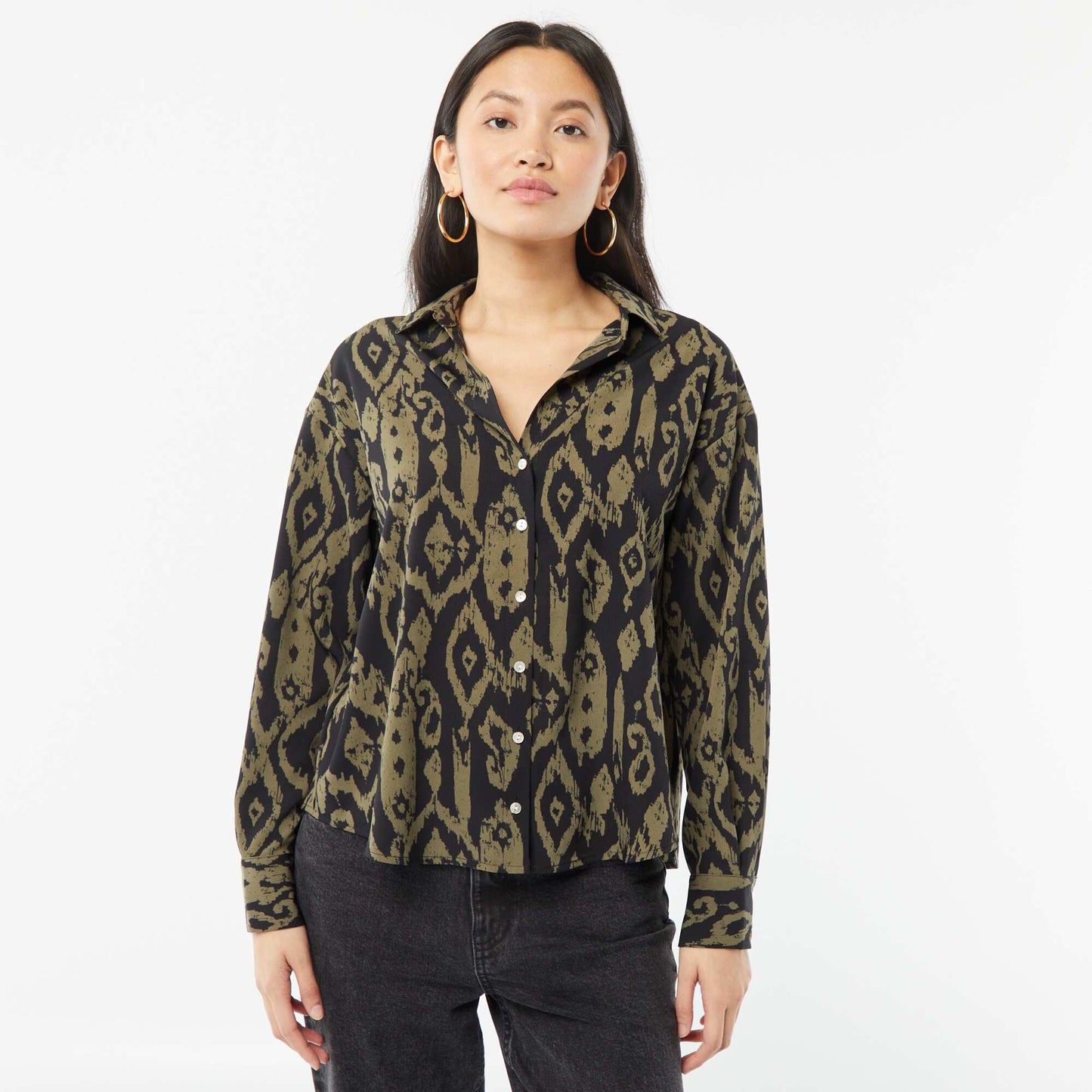 Flowing blouse BLACK