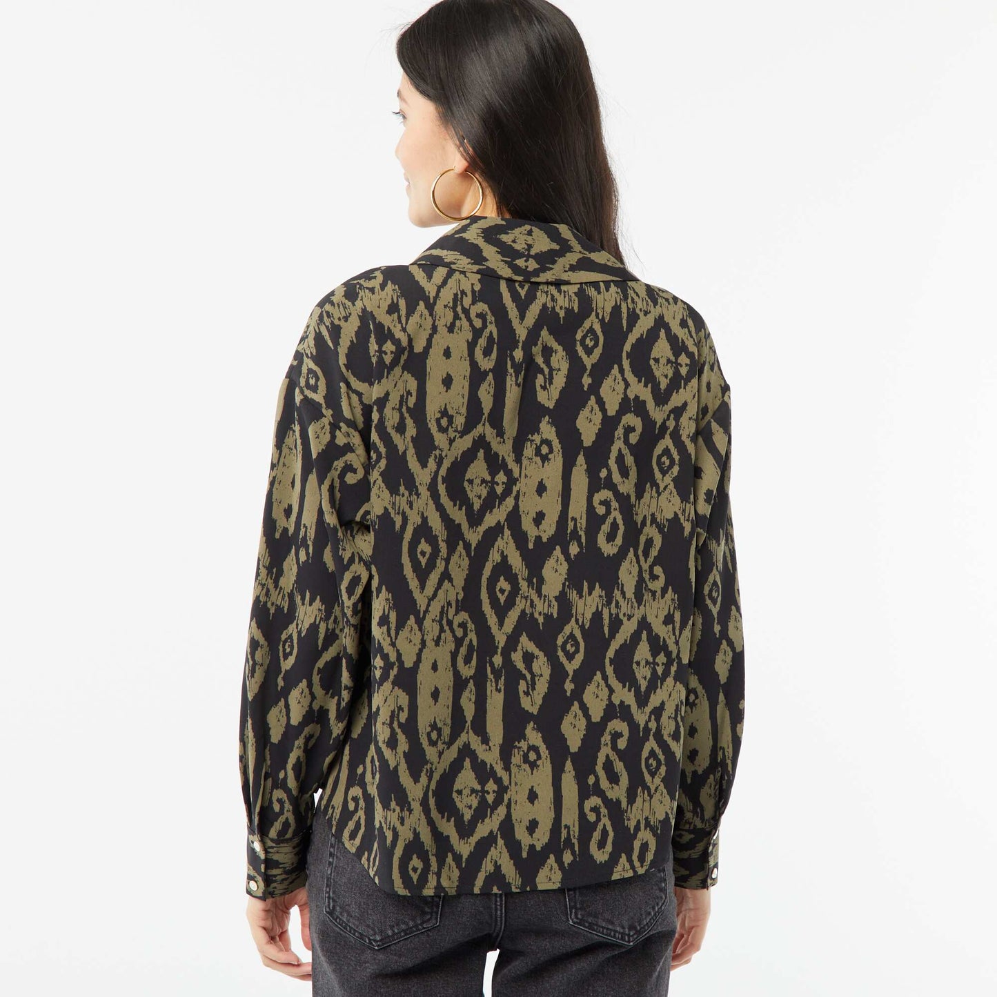 Flowing blouse BLACK