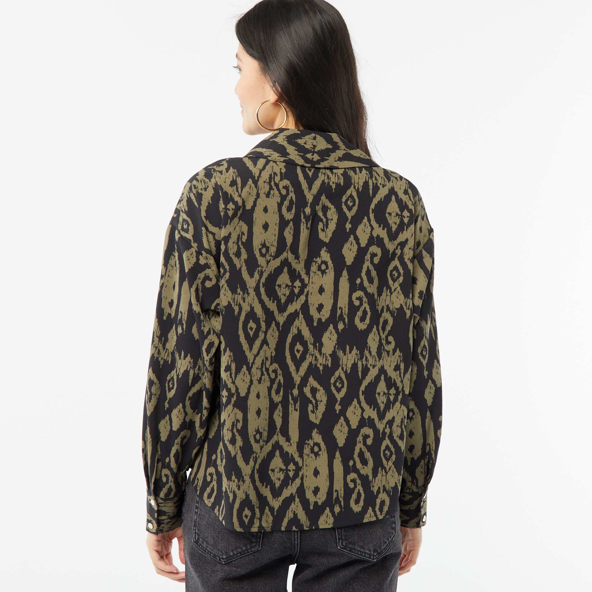 Flowing blouse BLACK