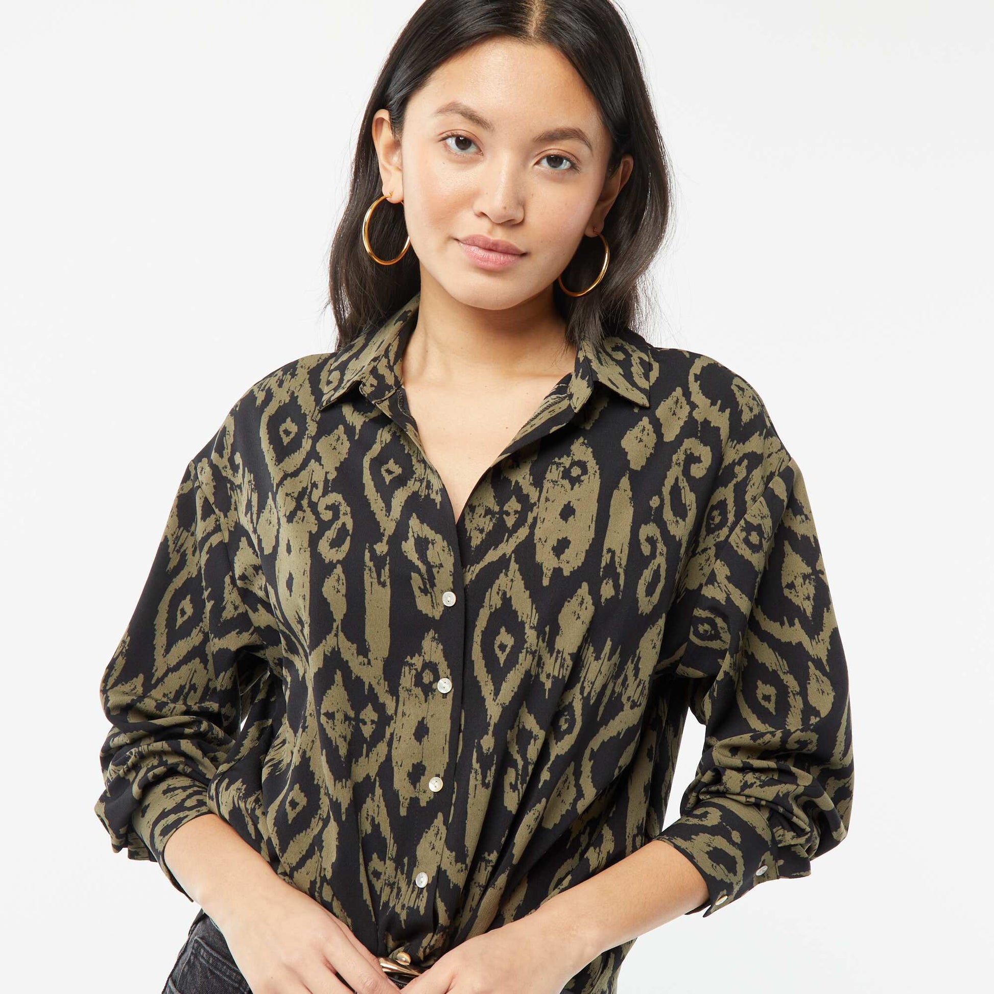 Flowing blouse BLACK