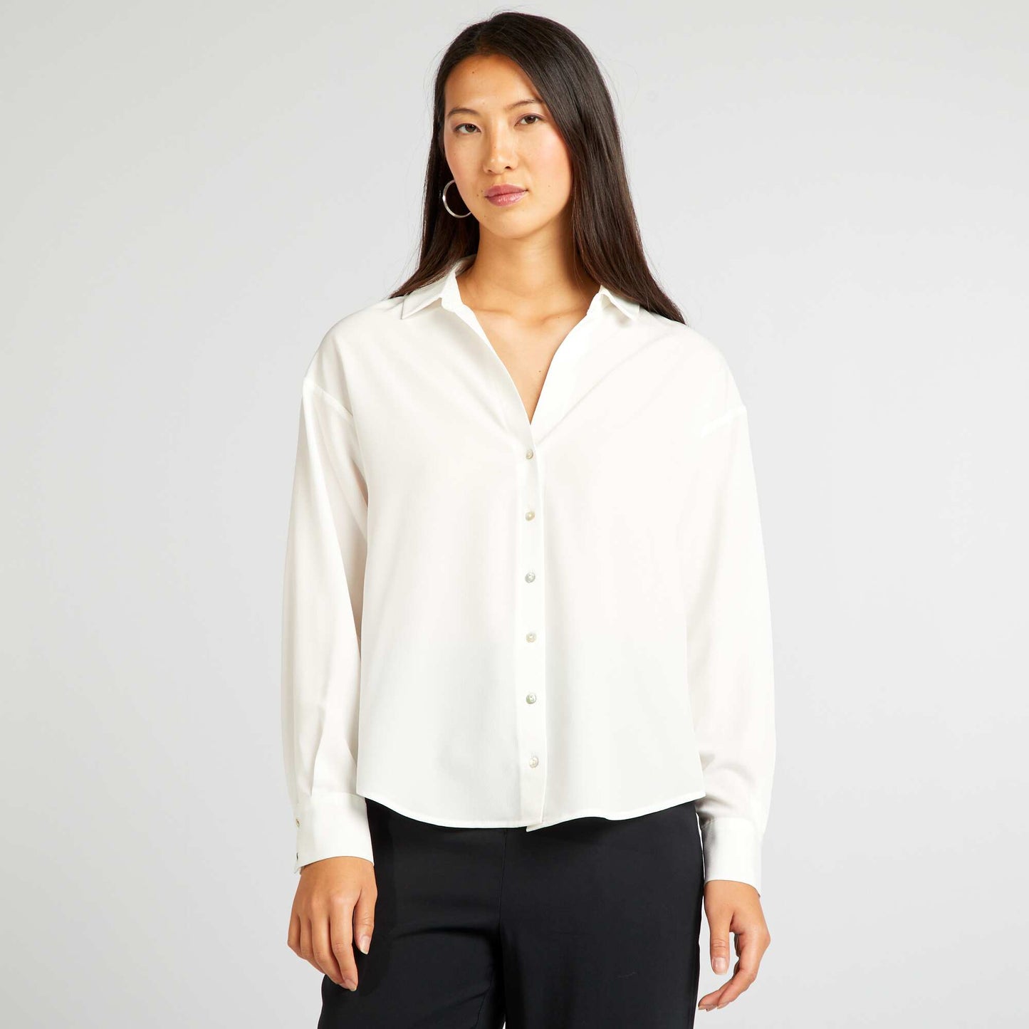 Flowing blouse WHITE