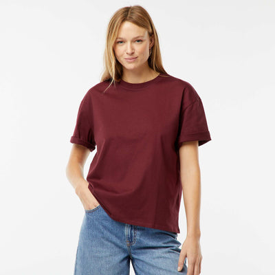Oversized round neck T-shirt RED
