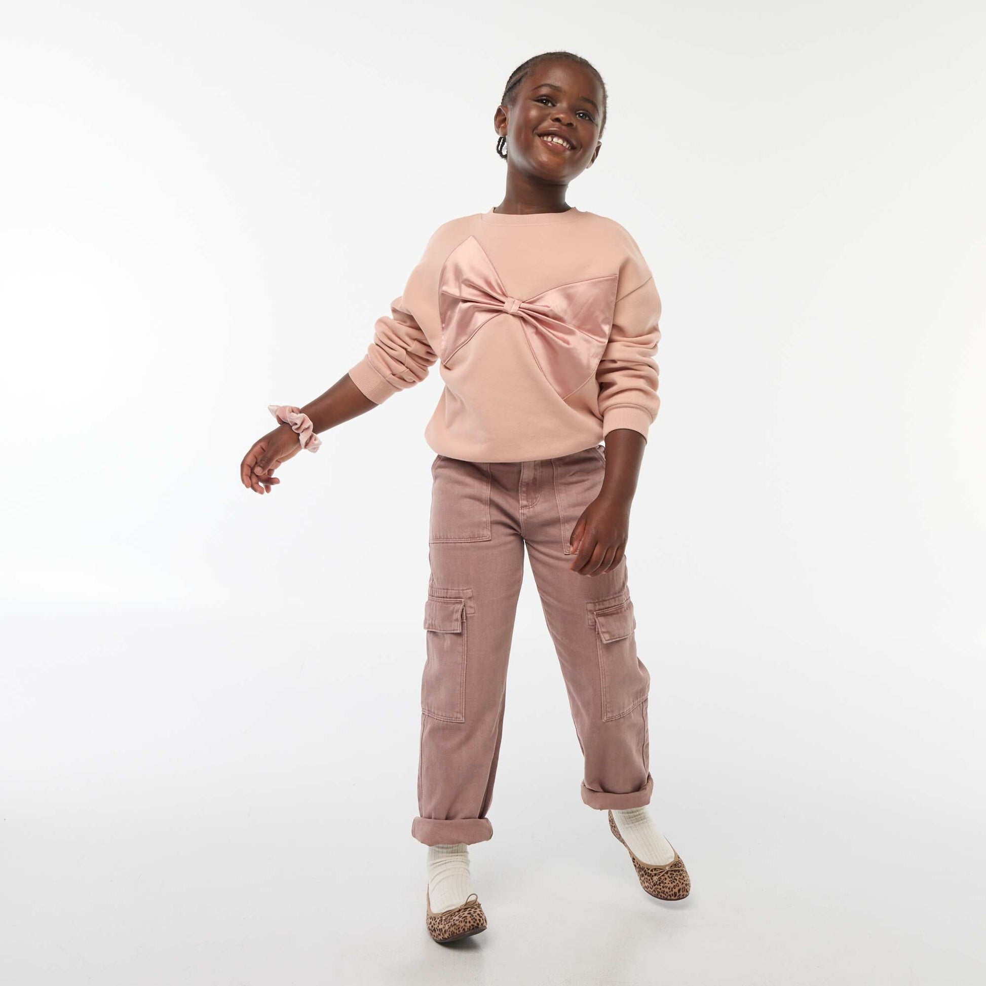 Multi-pocket denim trousers PURPLE
