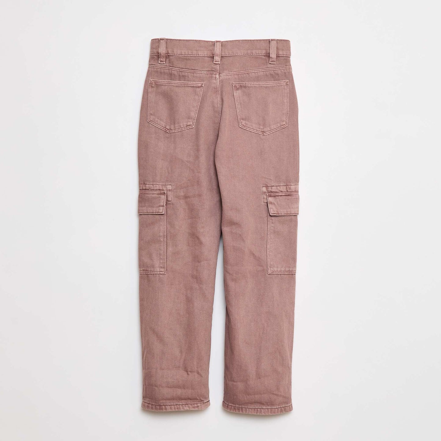 Multi-pocket denim trousers PURPLE