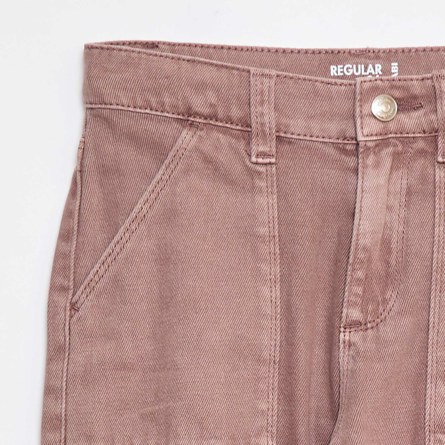 Multi-pocket denim trousers PURPLE