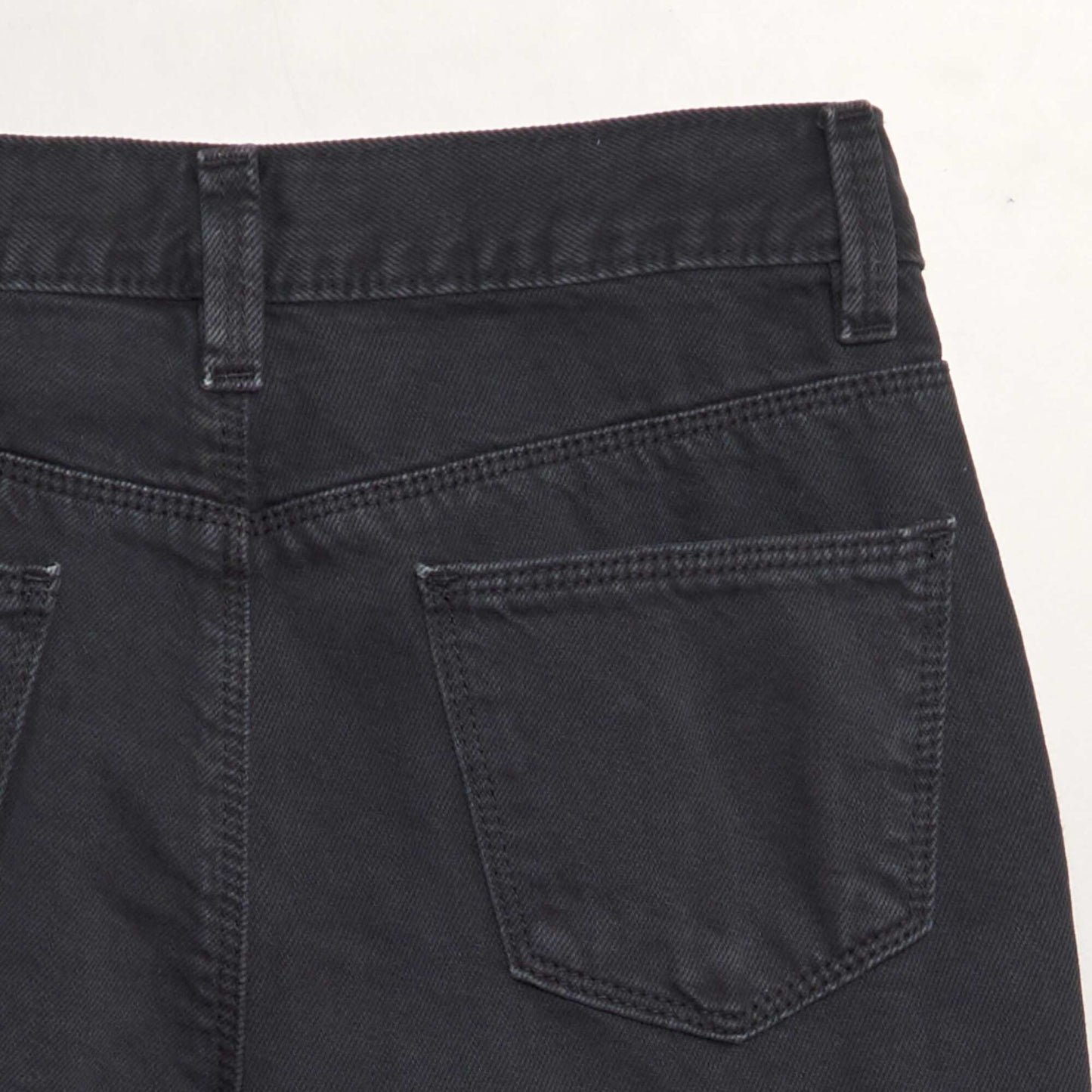 Multi-pocket denim trousers BLACK