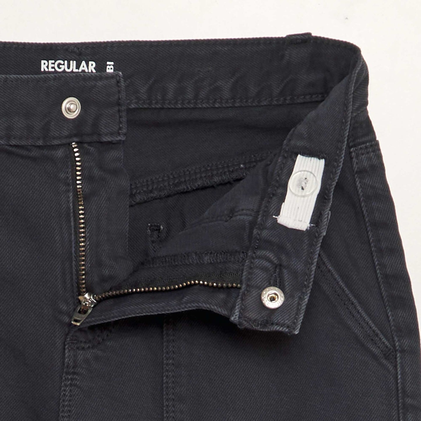 Multi-pocket denim trousers BLACK