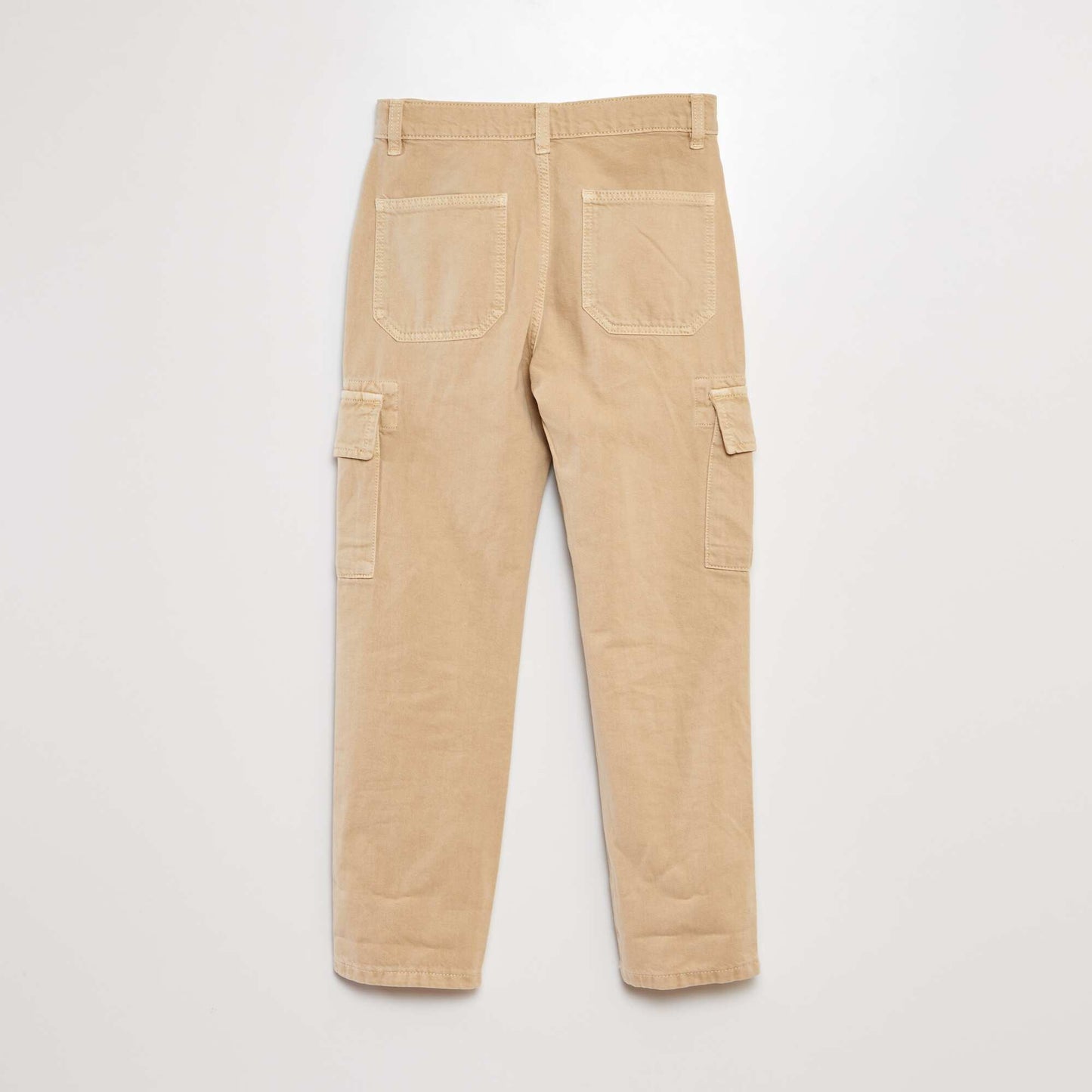 Straight-leg jeans with side pockets WHITE