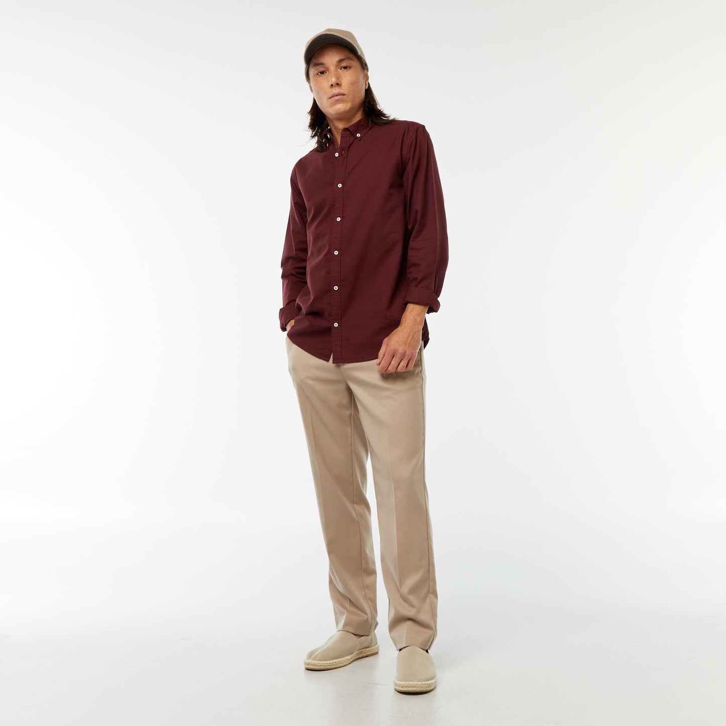 Regular-fit Oxford shirt RED