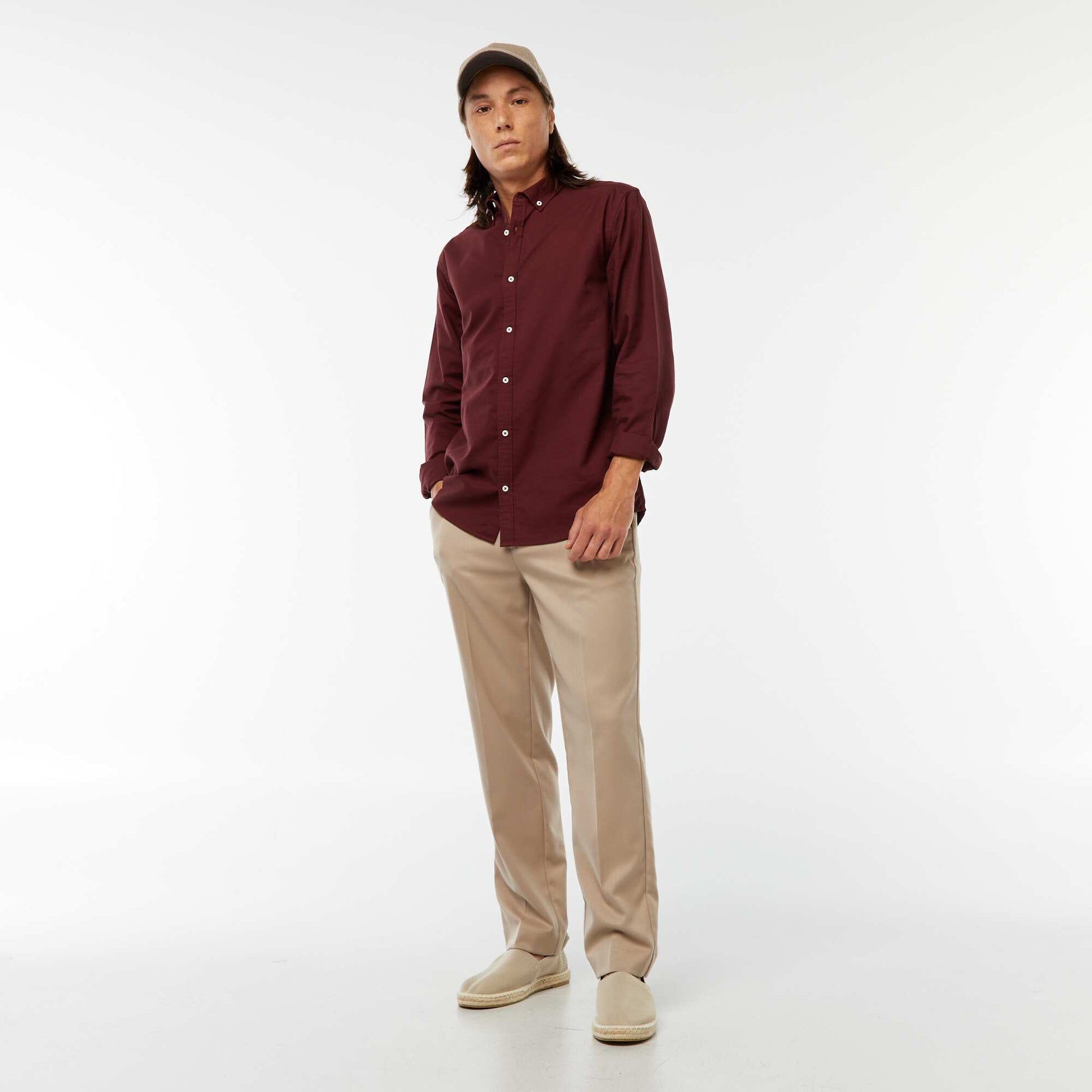 Regular-fit Oxford shirt RED