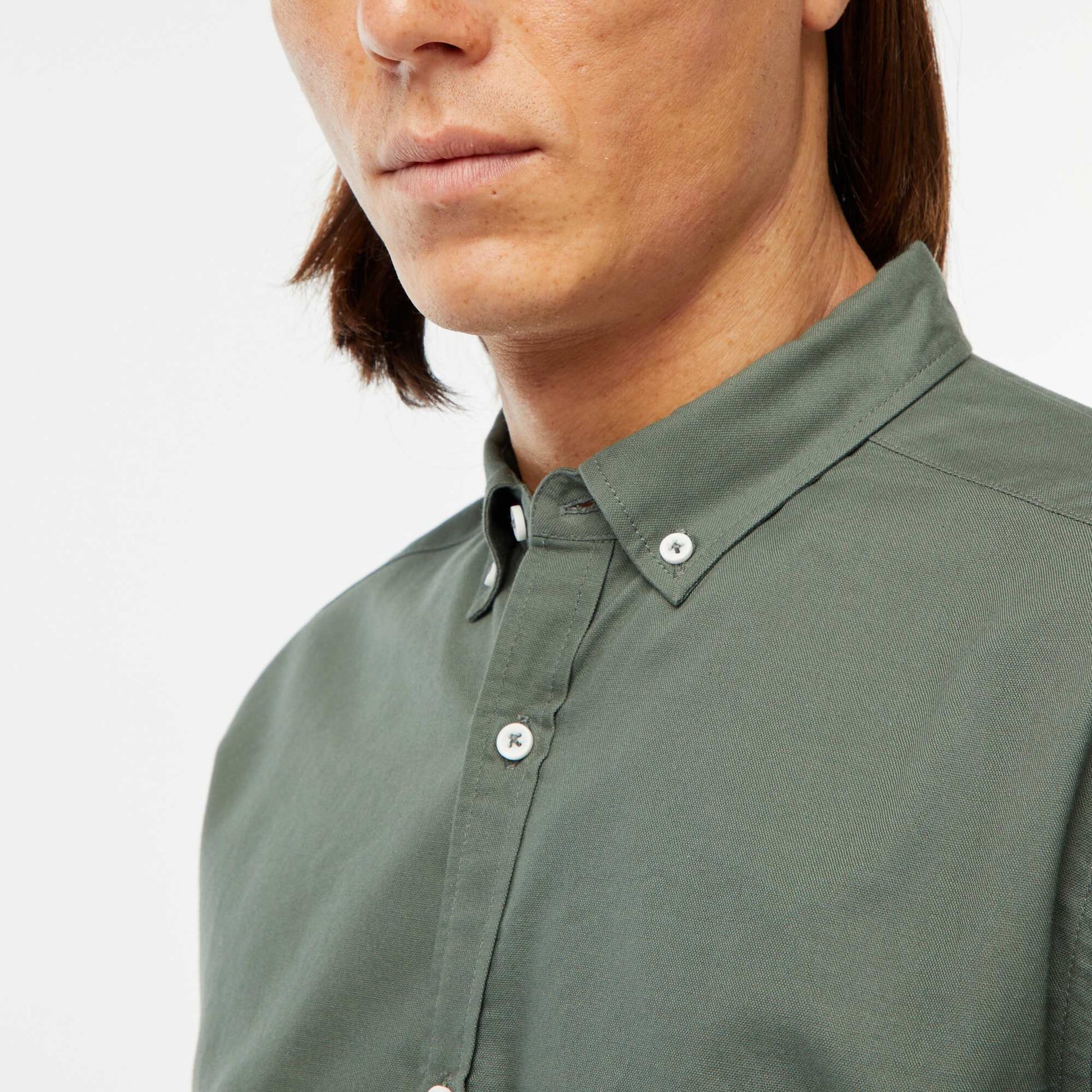 Regular-fit Oxford shirt GREEN