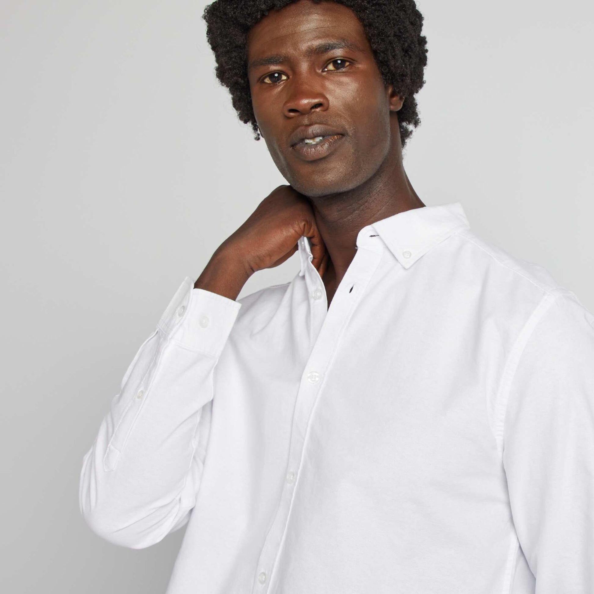 Regular-fit Oxford shirt WHITE