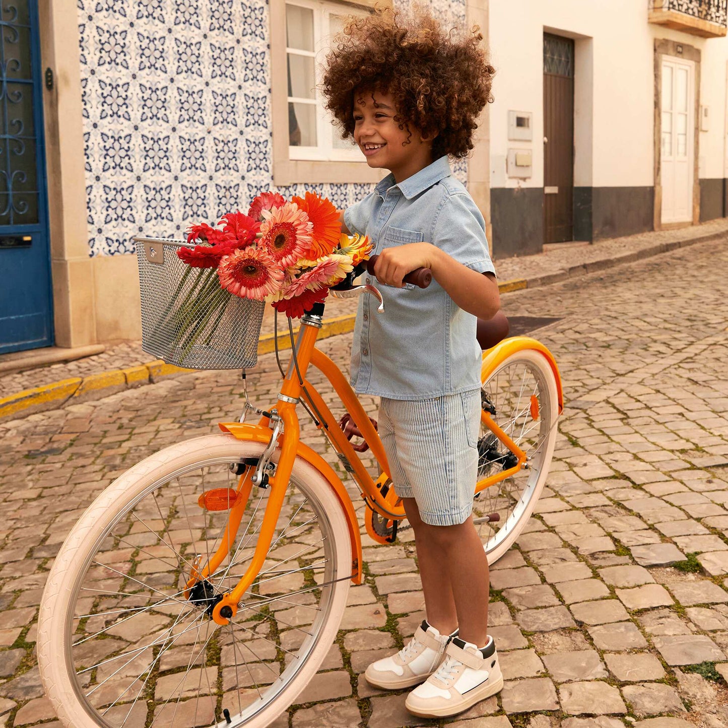 Denim Bermuda shorts BLUE