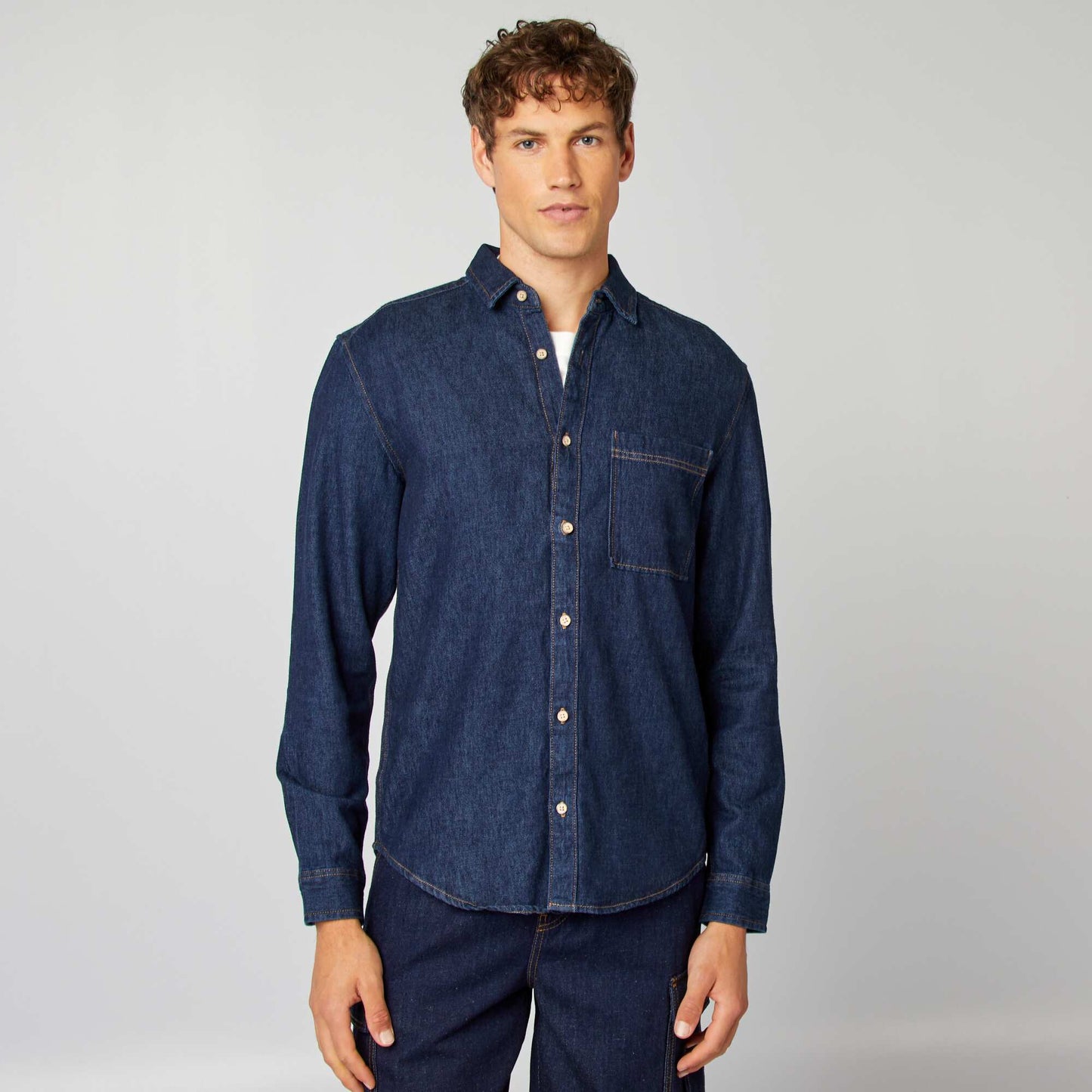 Denim shirt BLUE