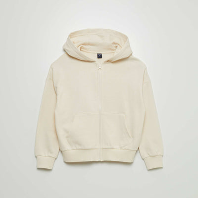 Zip-up hoodie WHITE
