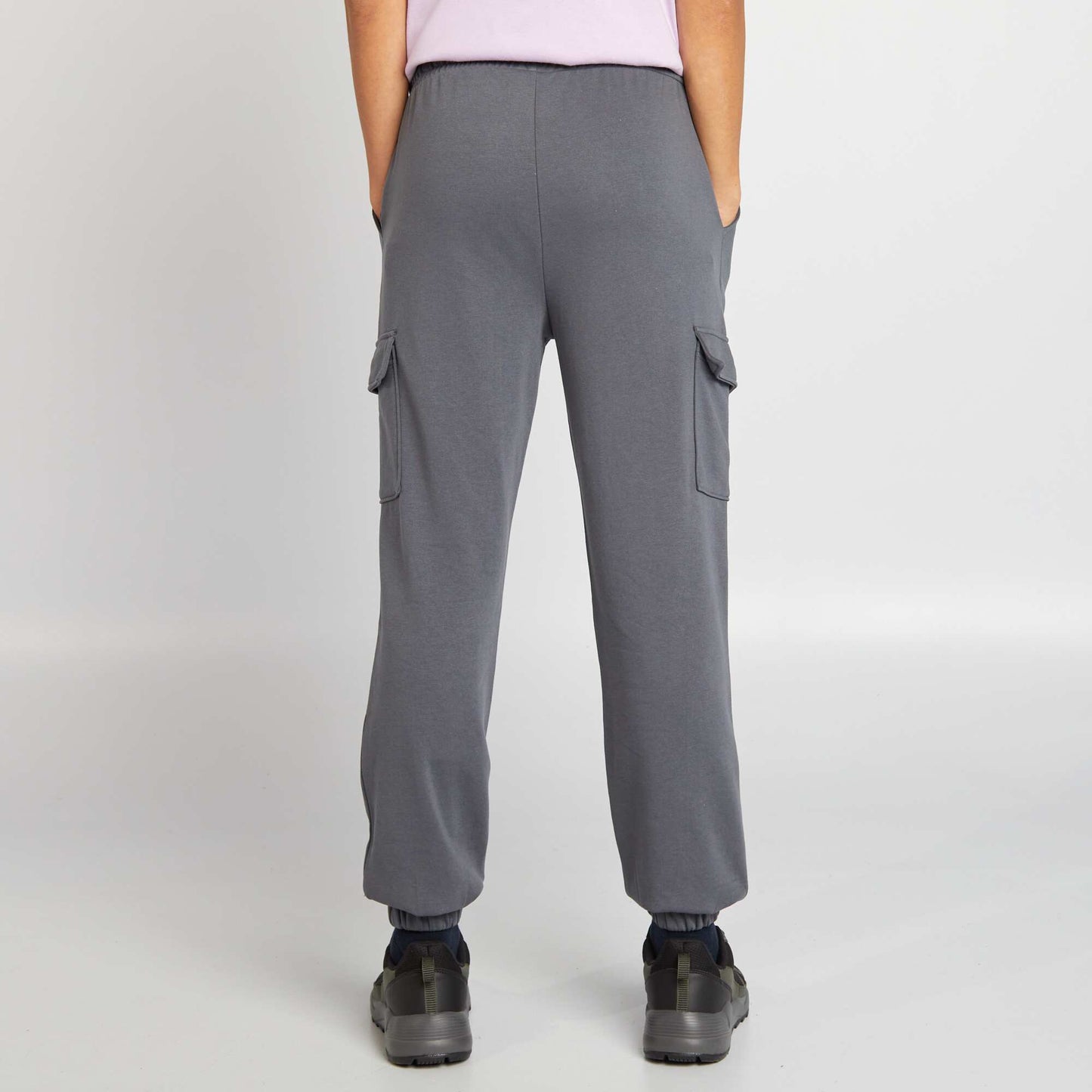 French terry multi-pocket joggers GREY