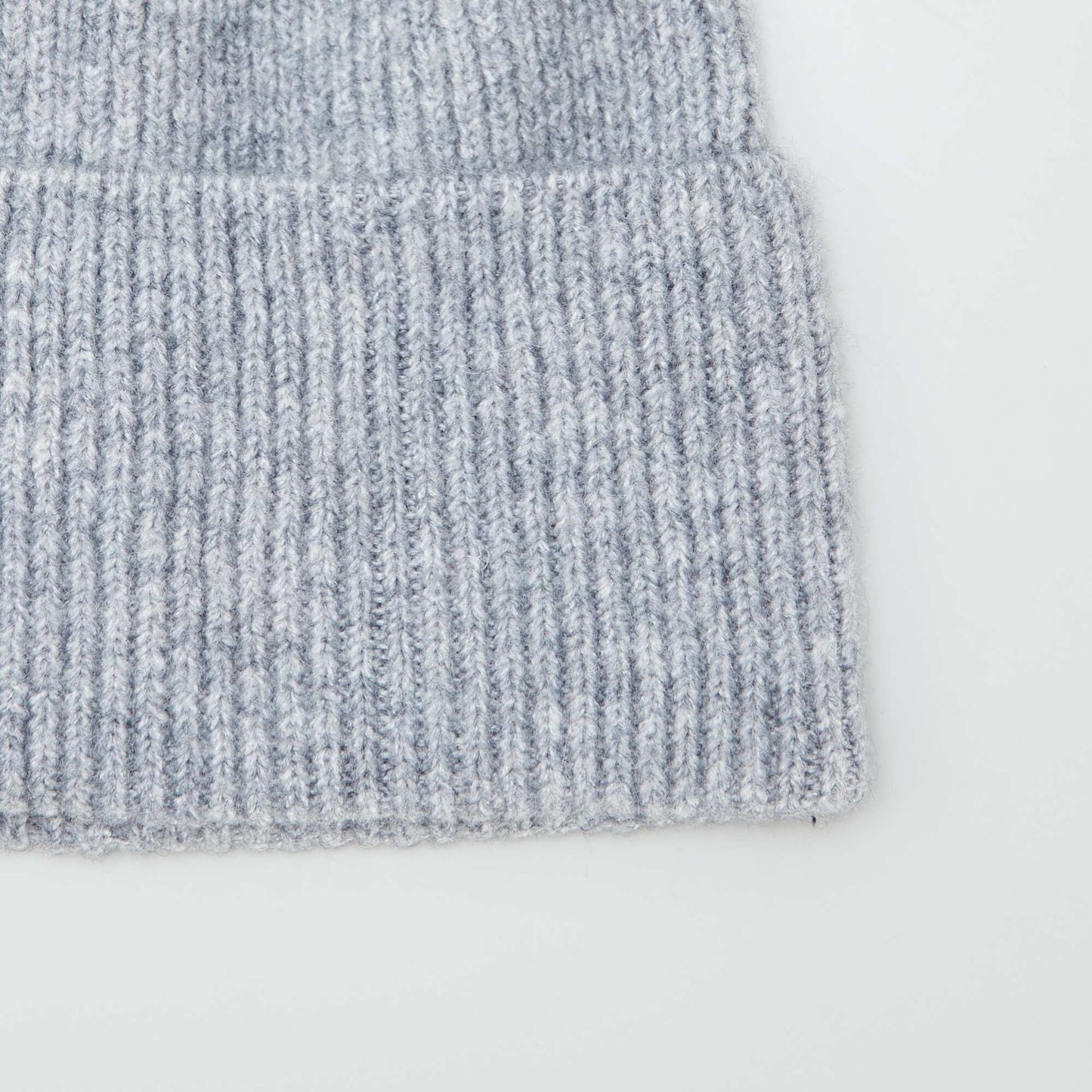 Ribbed knit hat GREY