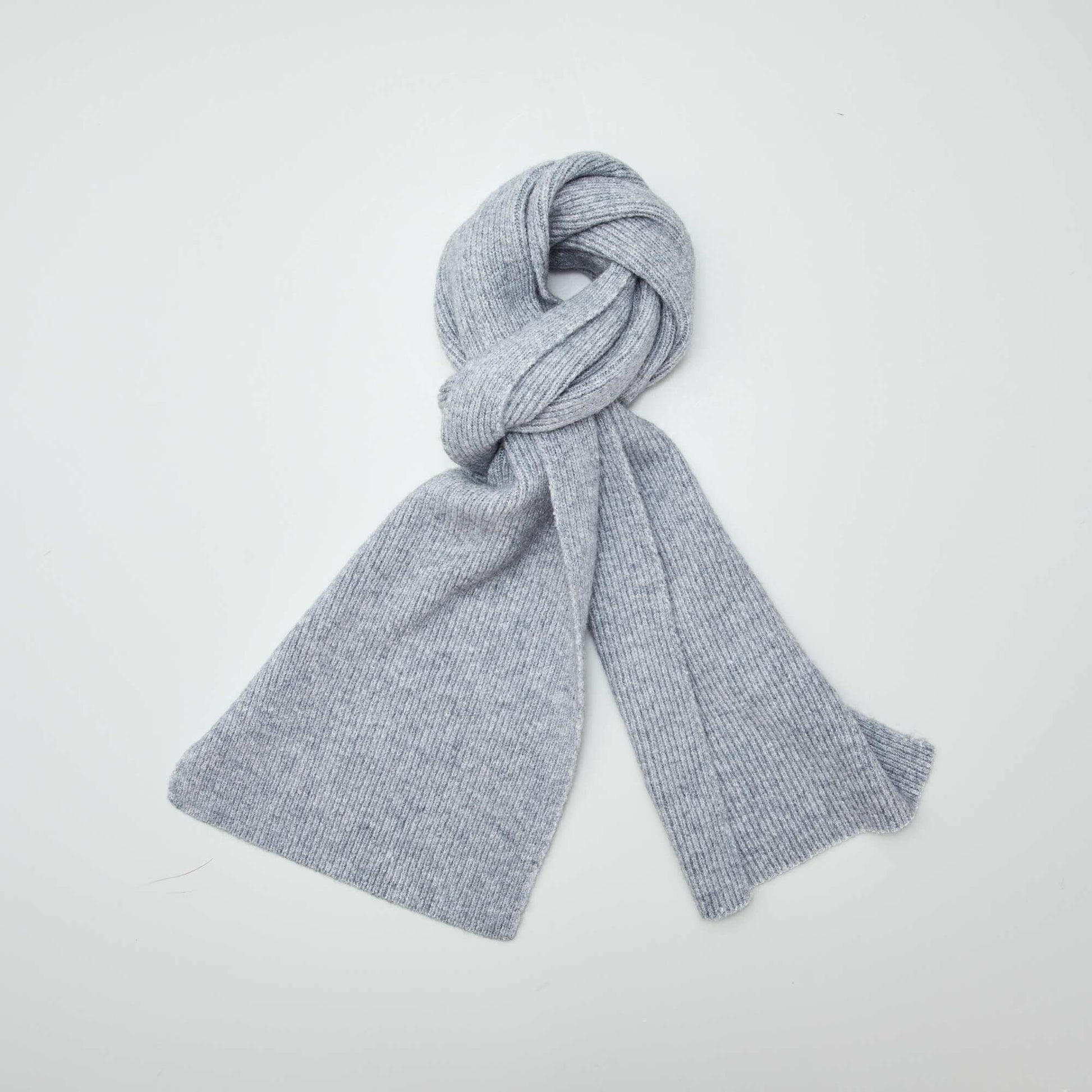 Ribbed scarf GREY