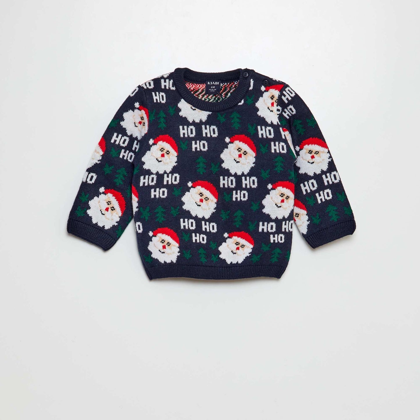 Printed Christmas jumper BLUE