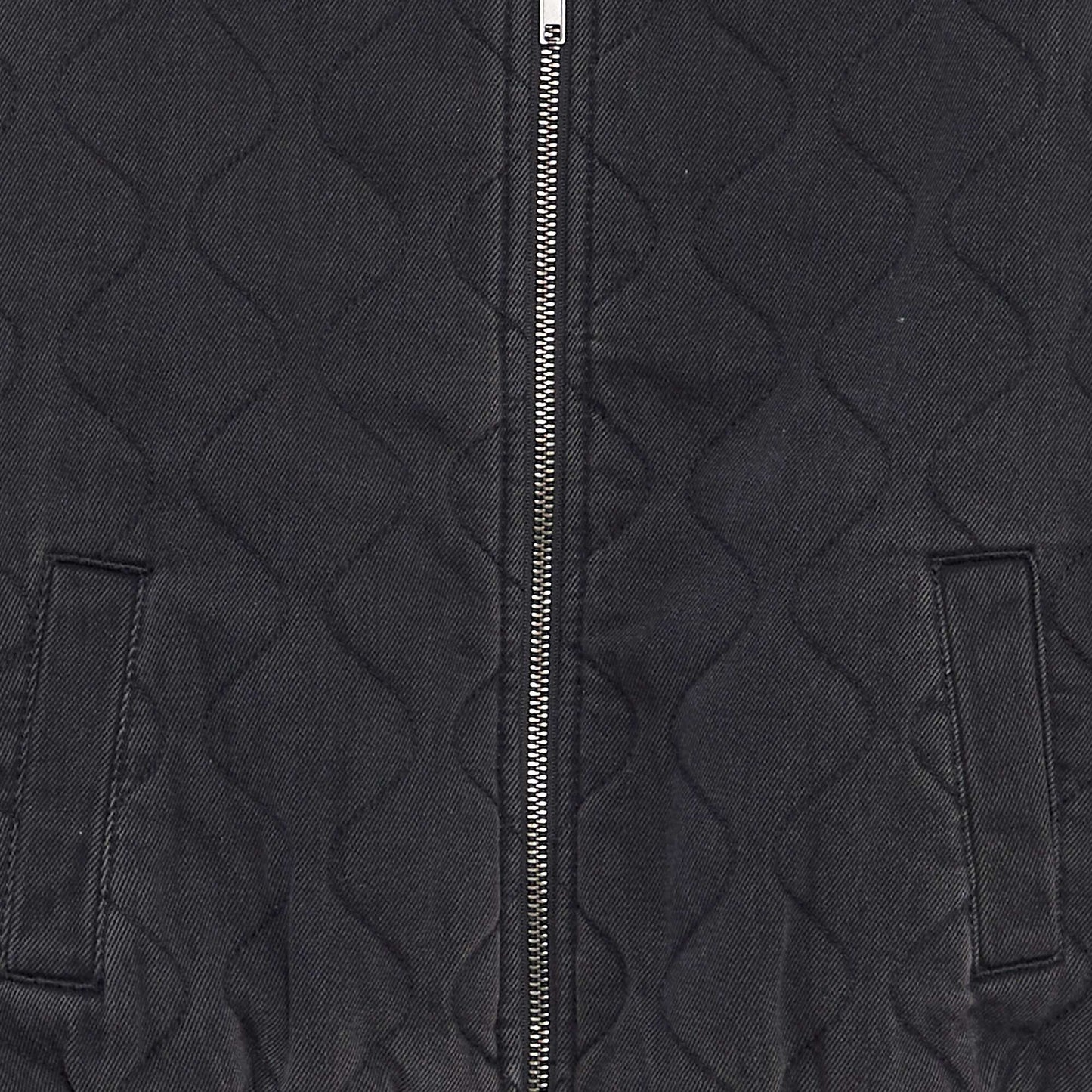 Quilted jacket with fastening GREY