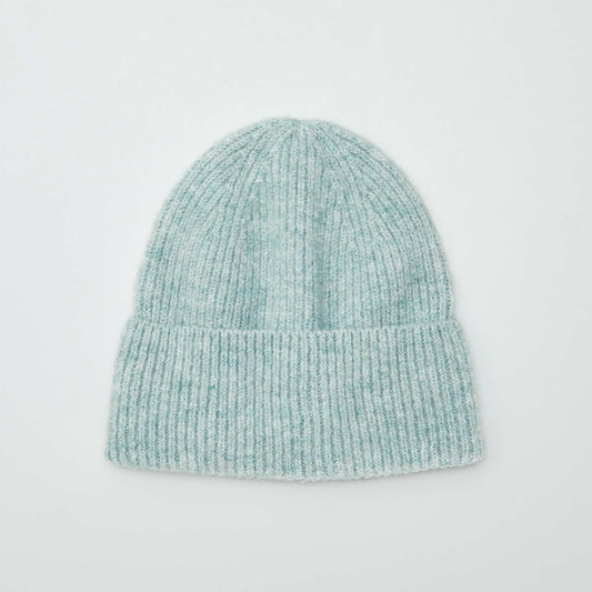 Ribbed knit hat GREEN