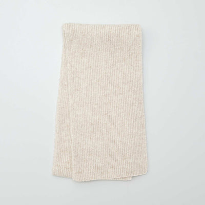 Ribbed scarf BEIGE