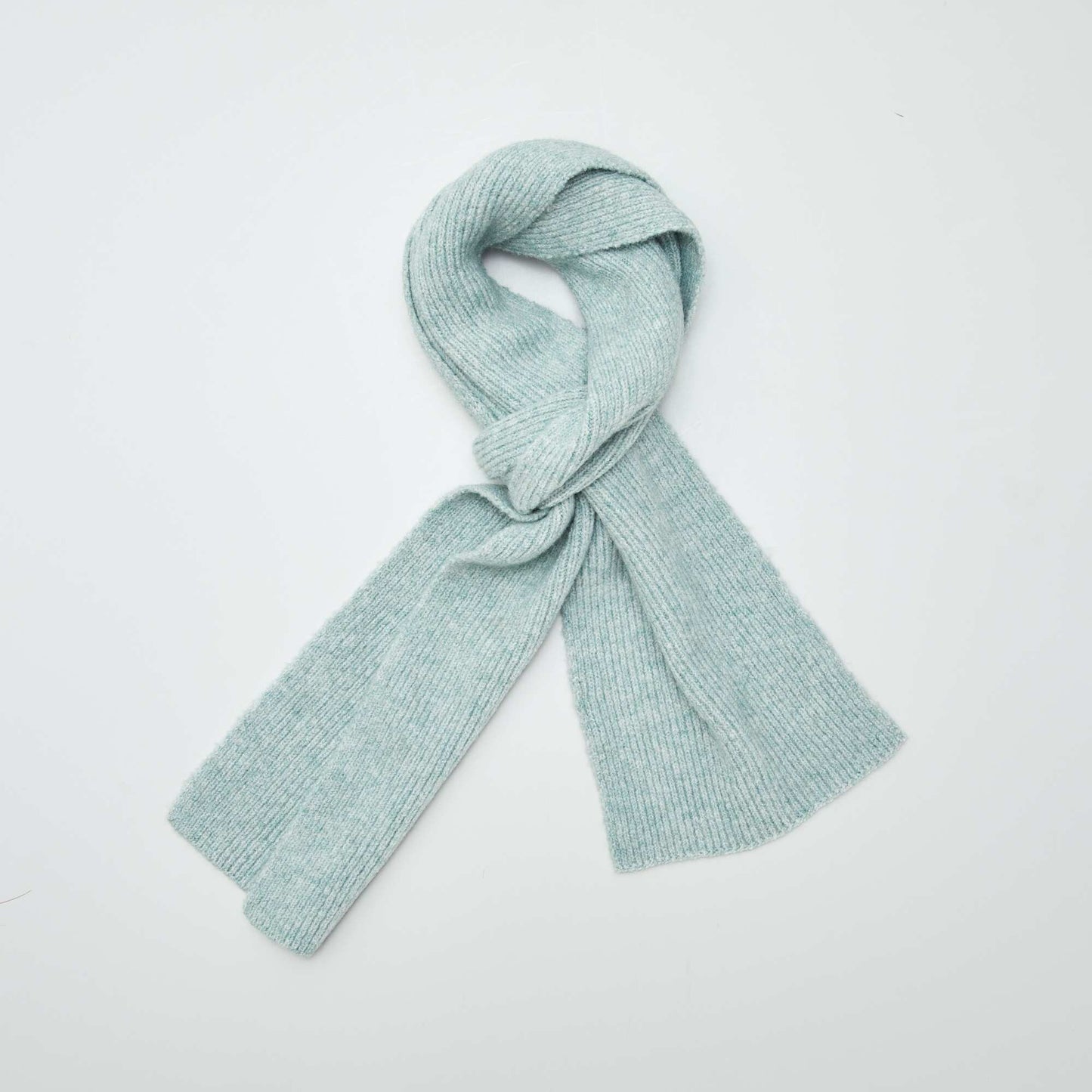 Ribbed scarf GREEN