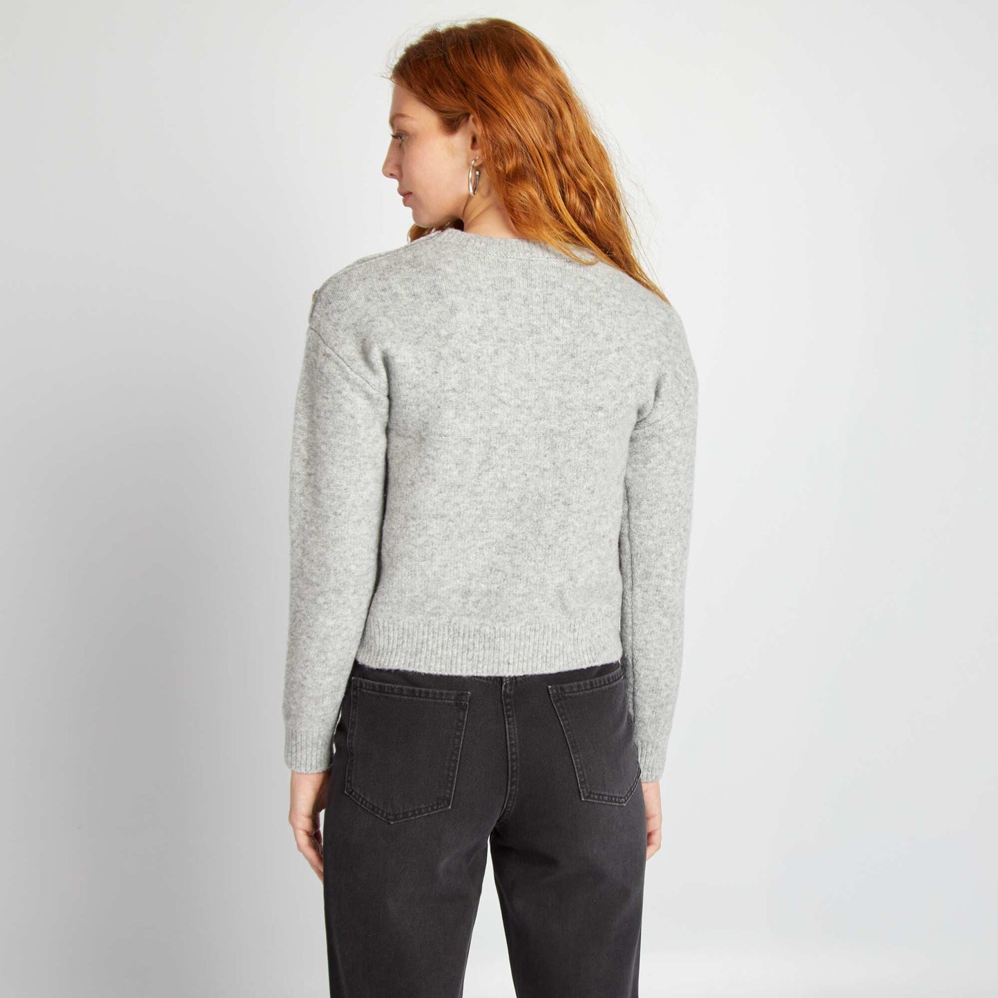 Chunky knit sweater GREY