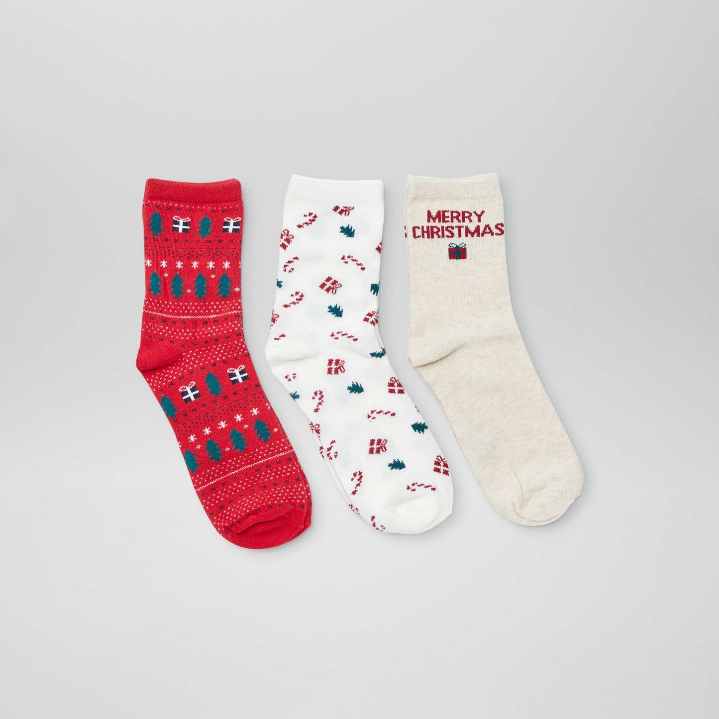 Pack of 3 pairs of socks RED