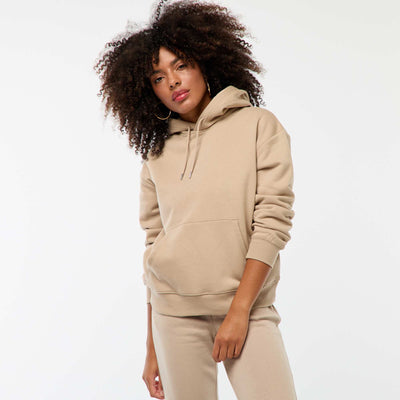 Plain hoodie BEIGE