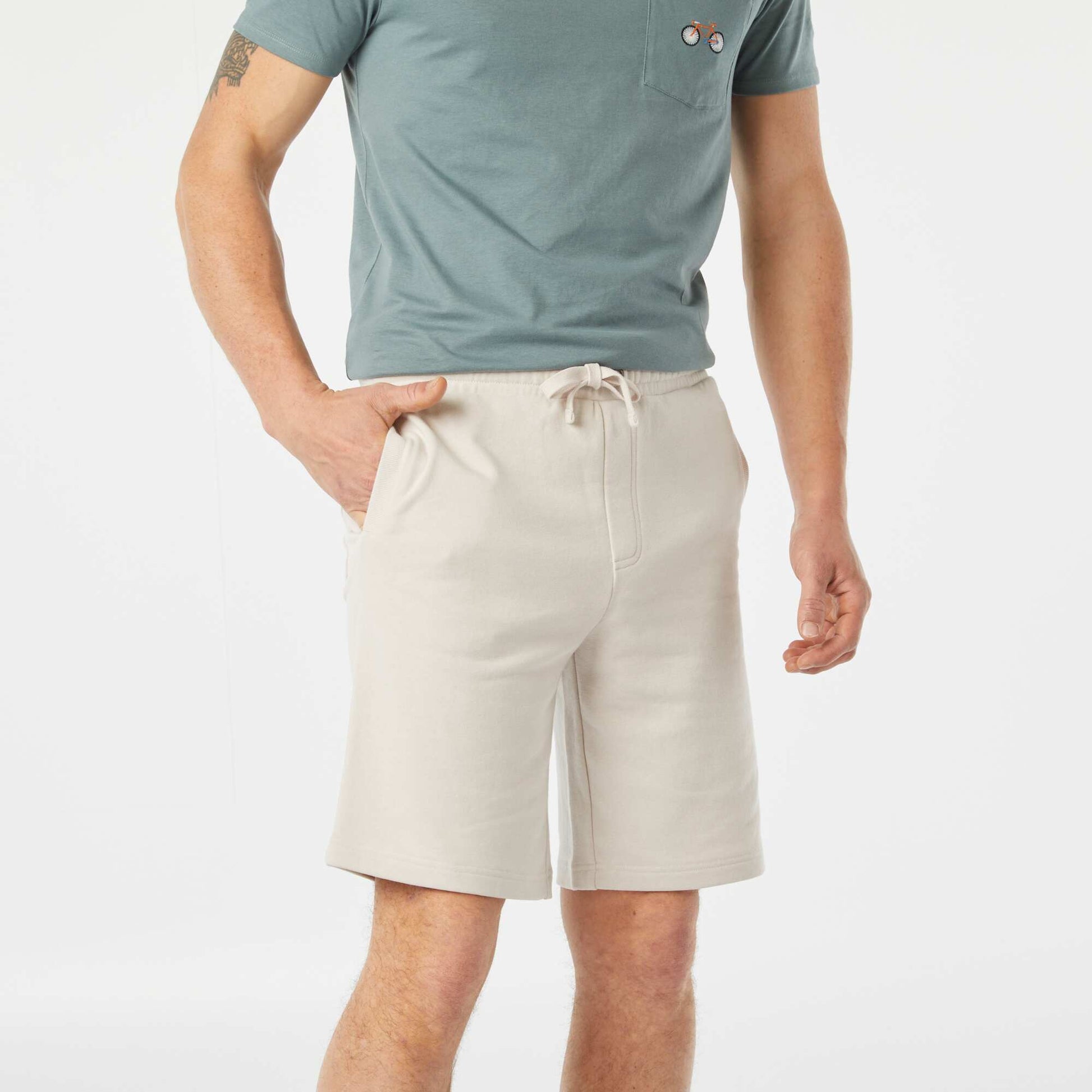 Plain Bermuda short joggers GREY