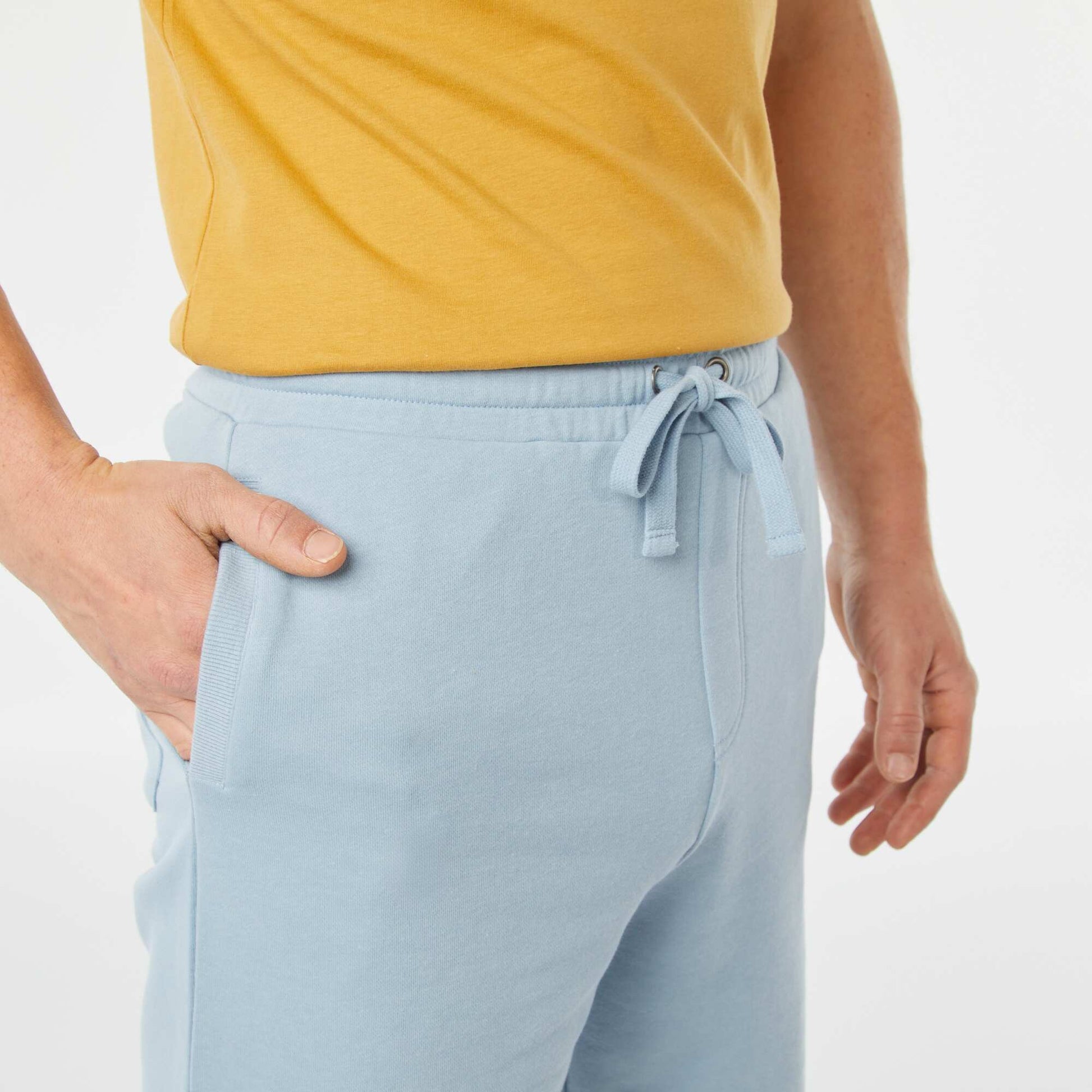 Plain Bermuda short joggers BLUE